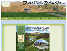 Tablet Screenshot of glenmillgolfclub.ie